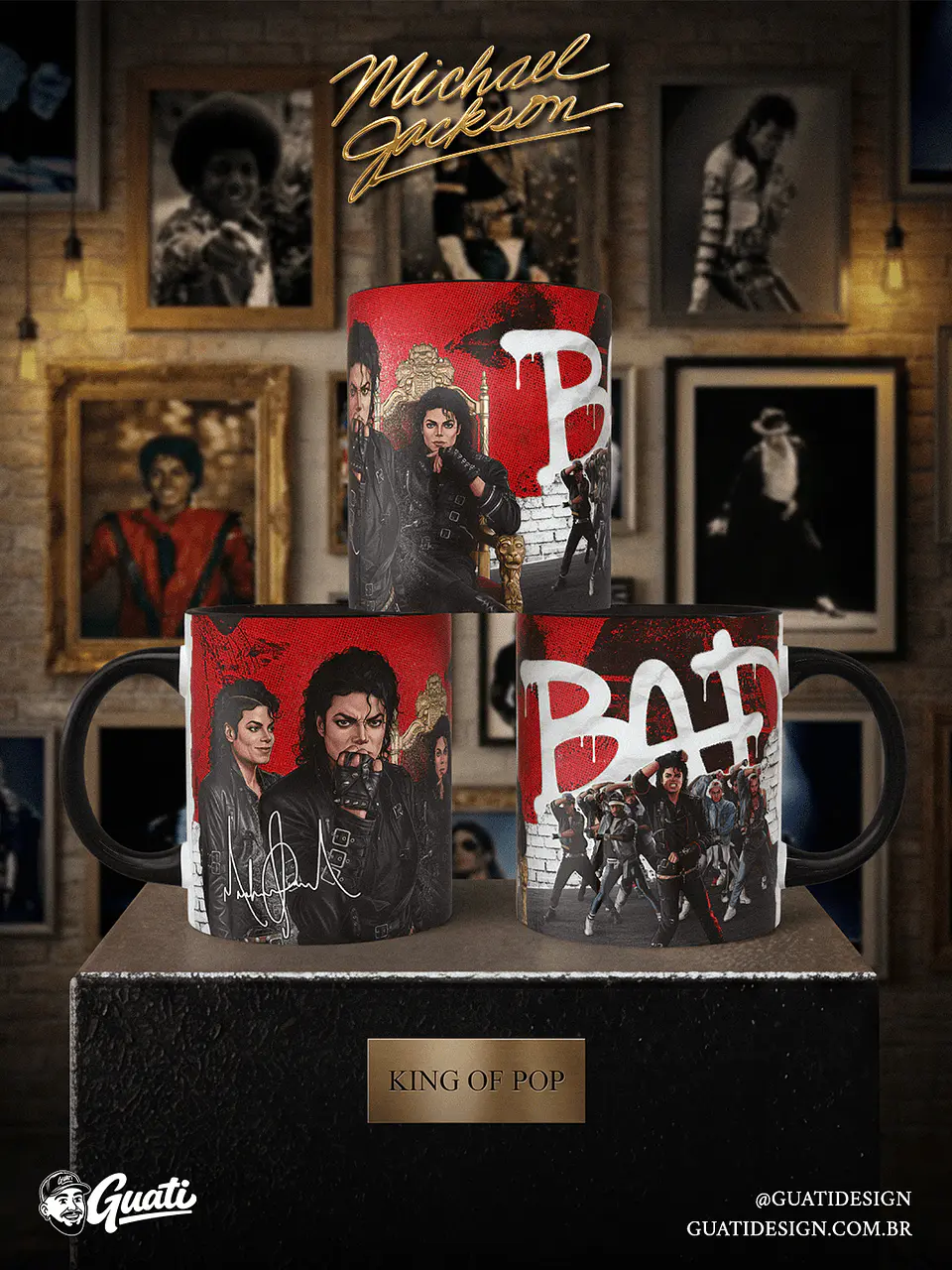 Arte Canecas Michael Forever 7