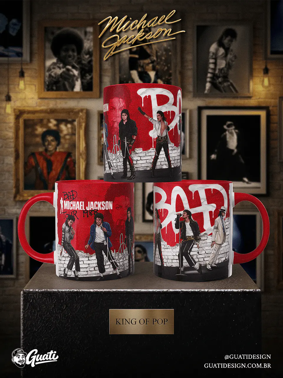 Arte Canecas Michael Forever 8