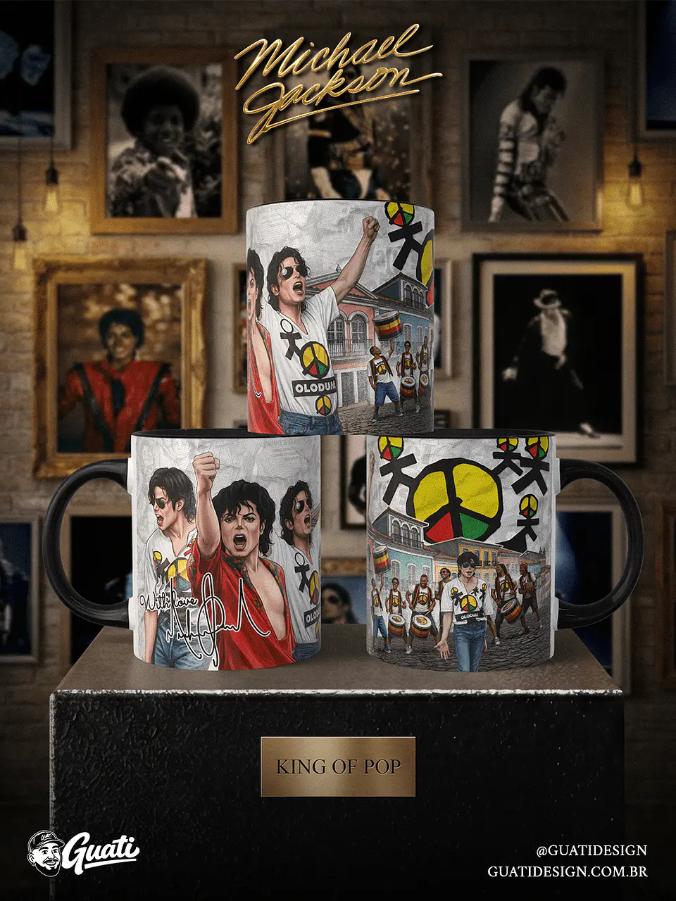 Arte Canecas Michael Forever 10