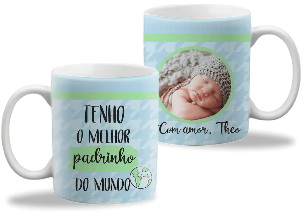 Arquivo Digital Pack Sublimação Padrinho e Dindo 3