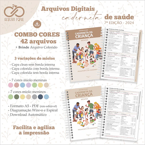 COMBO Caderneta 7ª Edição – Clean Cores