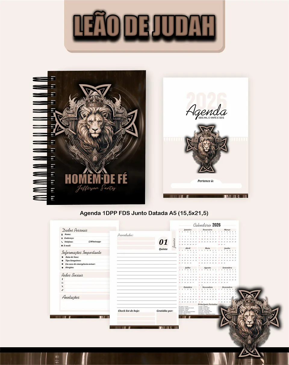 Leão de Judah – Agendas | Planners 2026 2