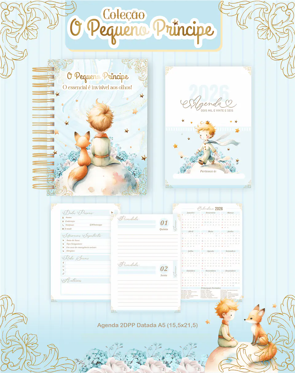 O Pequeno Principe – Agendas | Planners 2026 4