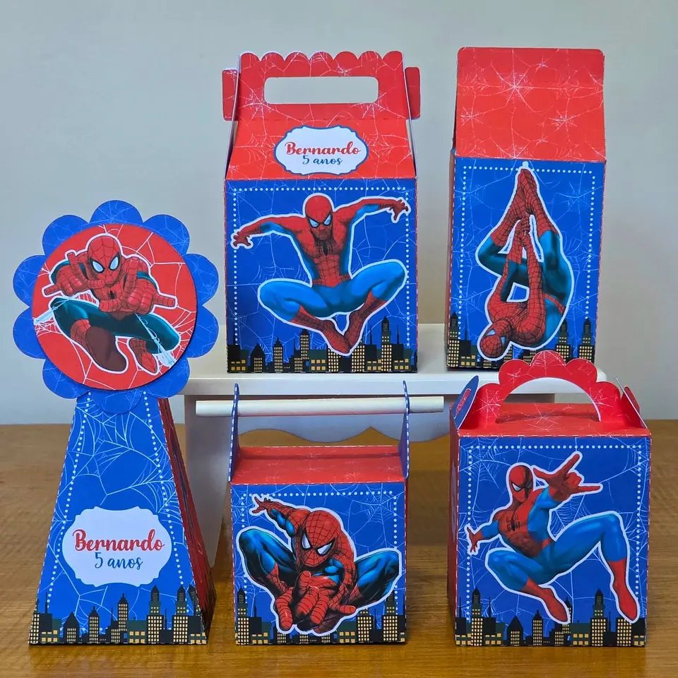 Arquivo de Corte Kit Festa Homem Aranha 1