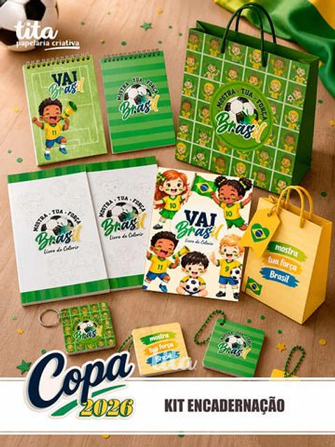 Arquivo Digital Kit Encadernação Copa 2026