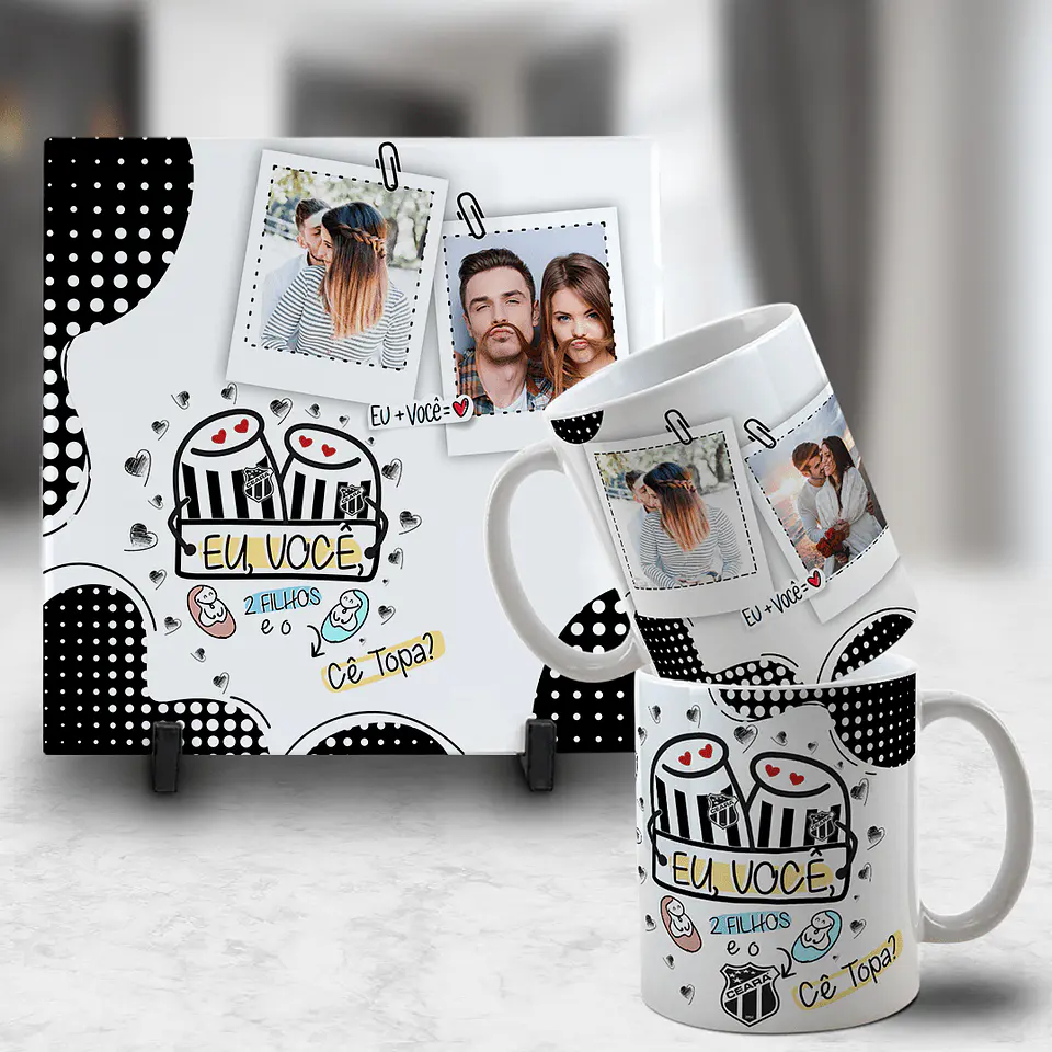 Arquivo Digital Kit Caneca + Azulejo Time Dia dos Namorados 4