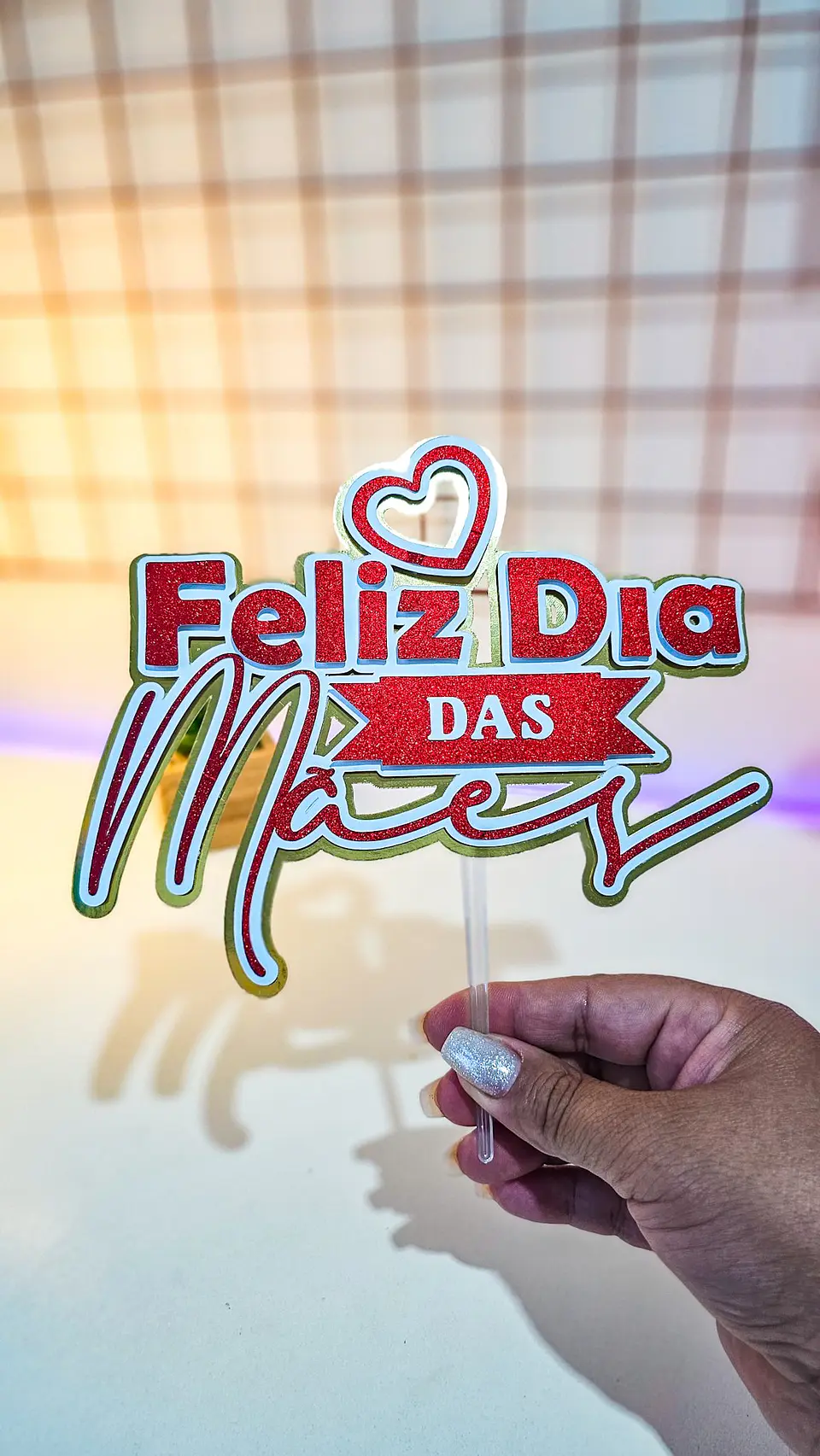 Arquivo de Corte Topos de Bolo Dia das Mães 3