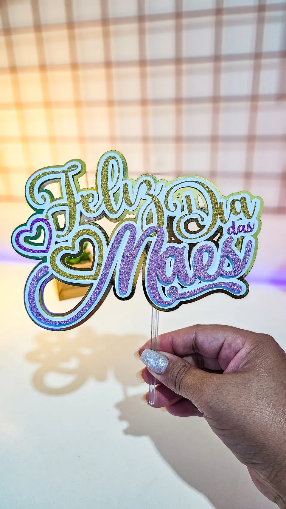 Arquivo de Corte Topos de Bolo Dia das Mães 7