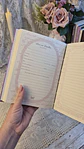 Diário de Leitura Coleção Laços e Rosas Costura - Thumbnail 21
