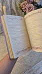 Diário de Leitura Coleção Laços e Rosas Costura - Thumbnail 23