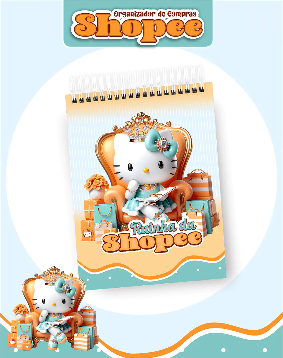 COMBO Planner Shopee Controlada Arquivo Digital 6