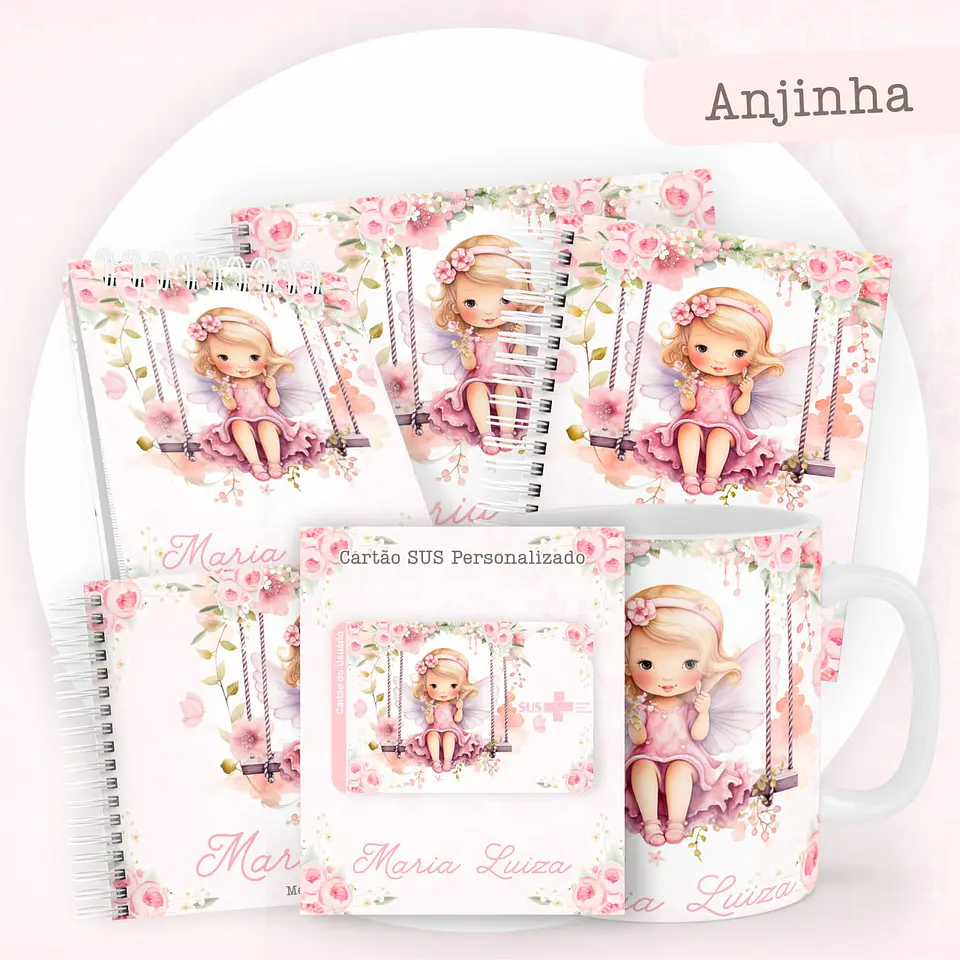 Arquivo Digital Caderneta e Livro do Bebê Anjinha 1