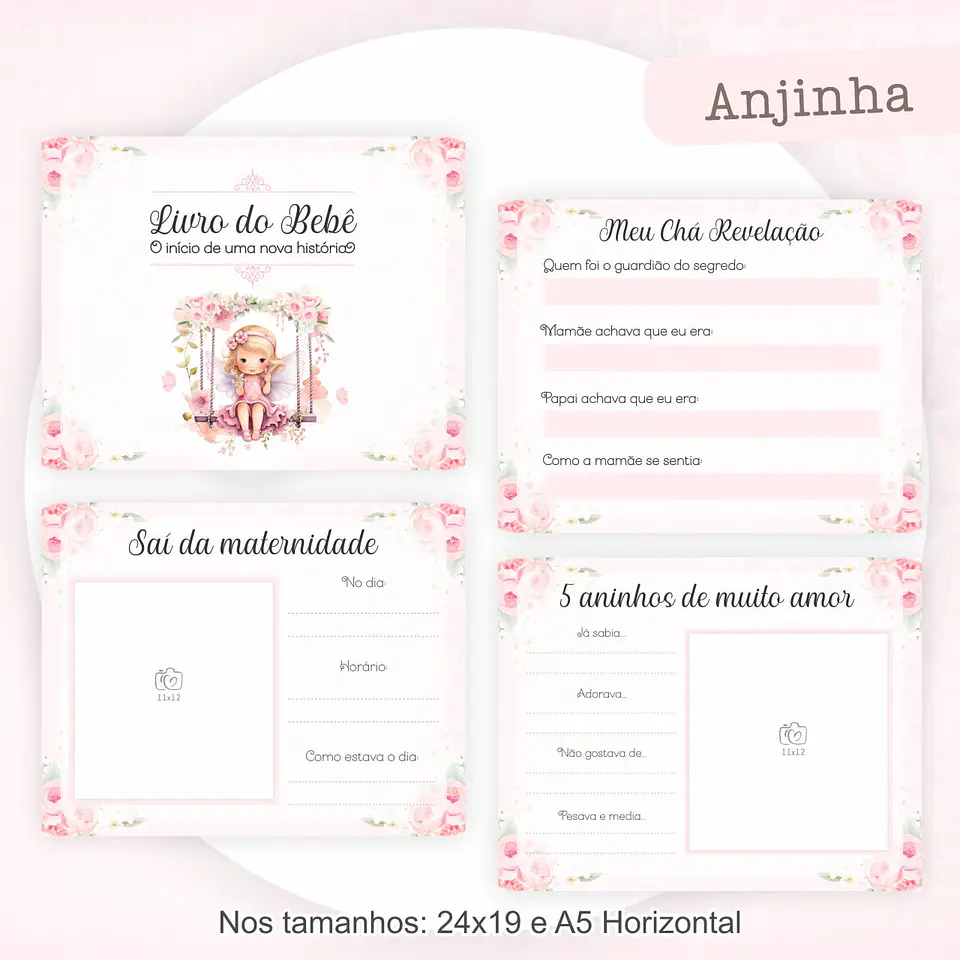Arquivo Digital Caderneta e Livro do Bebê Anjinha 8