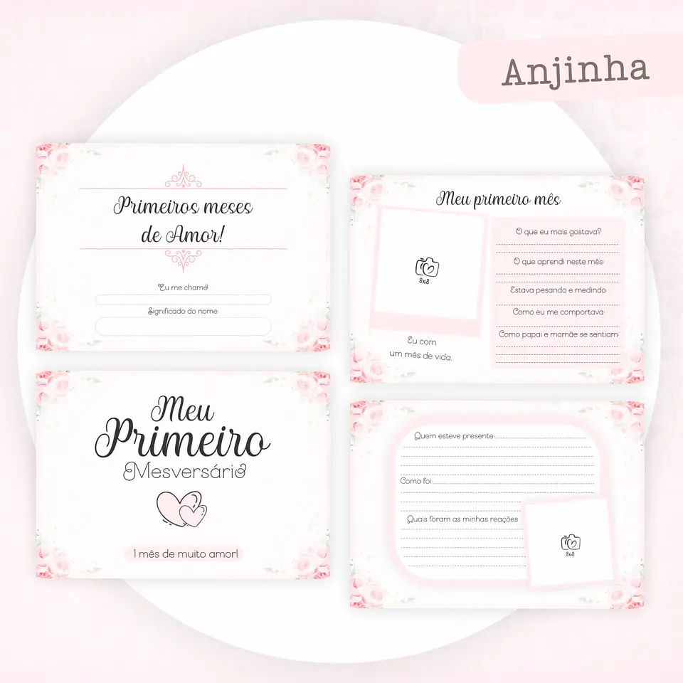 Arquivo Digital Caderneta e Livro do Bebê Anjinha 11