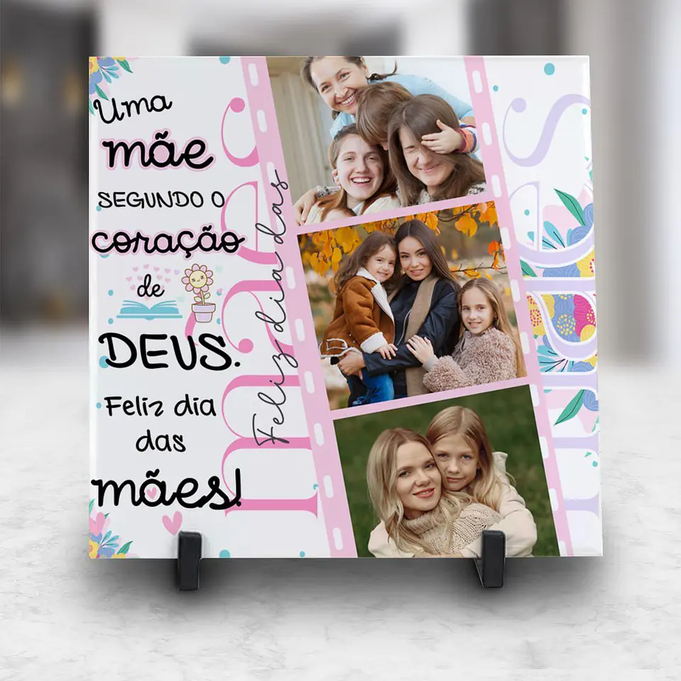 Arquivo Digital Kit Azulejo + Almofada Dia das Mães 8