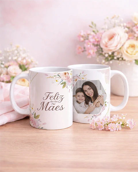 Arquivo Digital Kit Caneca Dia das Mães com Fotos