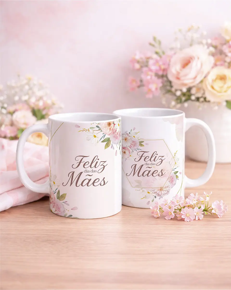 Arquivo Digital Kit Caneca Dia das Mães 2