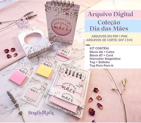 Kit Dia das Mães Floral Arquivo Digital