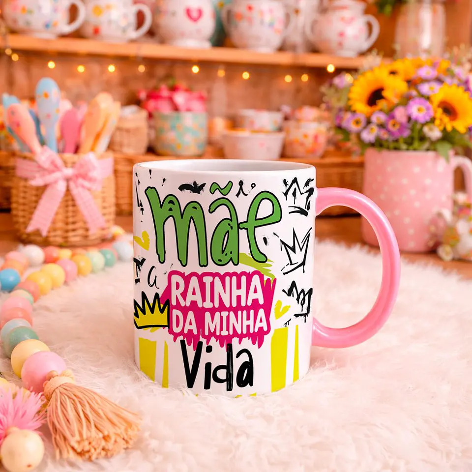 Pack Dia das Mães 2026 Canecas Colorful Arquivo Digital 5