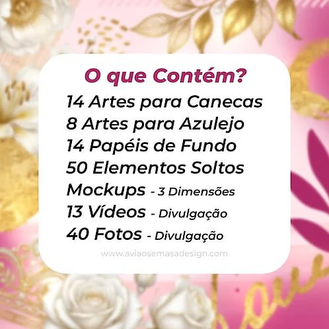 Pack Dia das Mães 2026 Canecas Azulejos Essência de Mãe