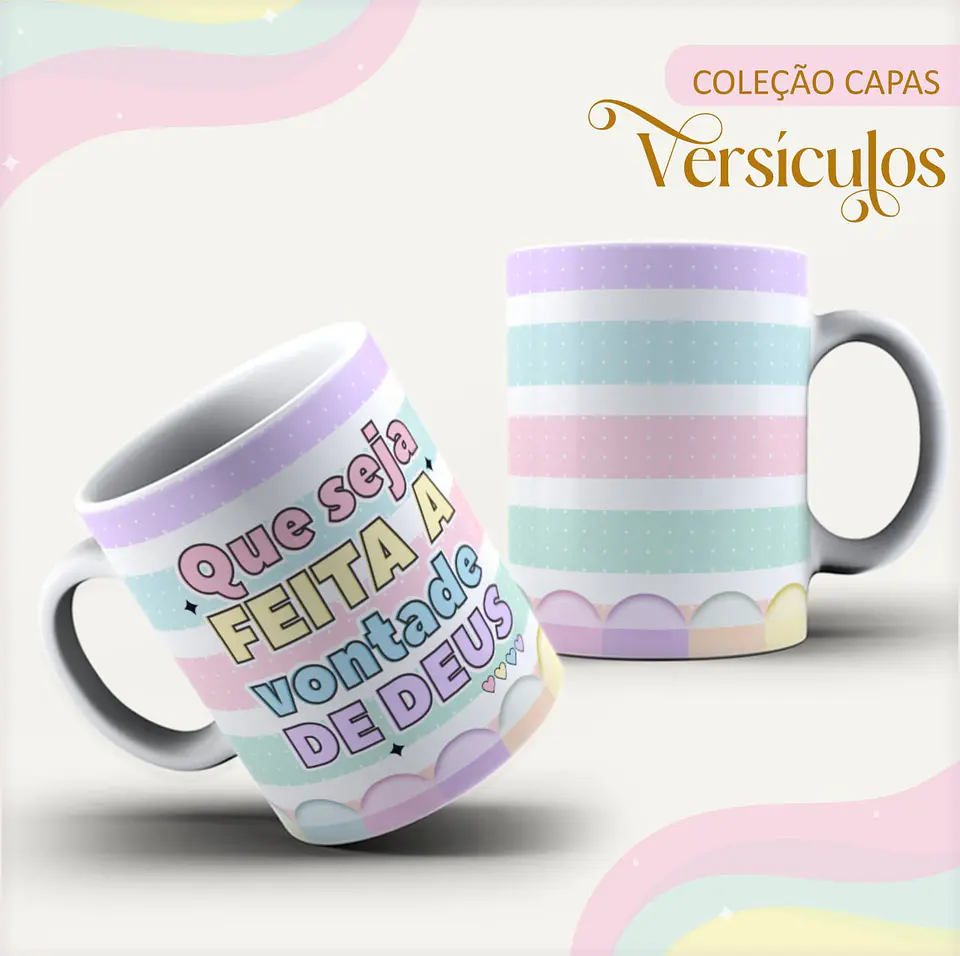 Pack Capas Canecas Marca Paginas Cristã Arquivo Digital 11