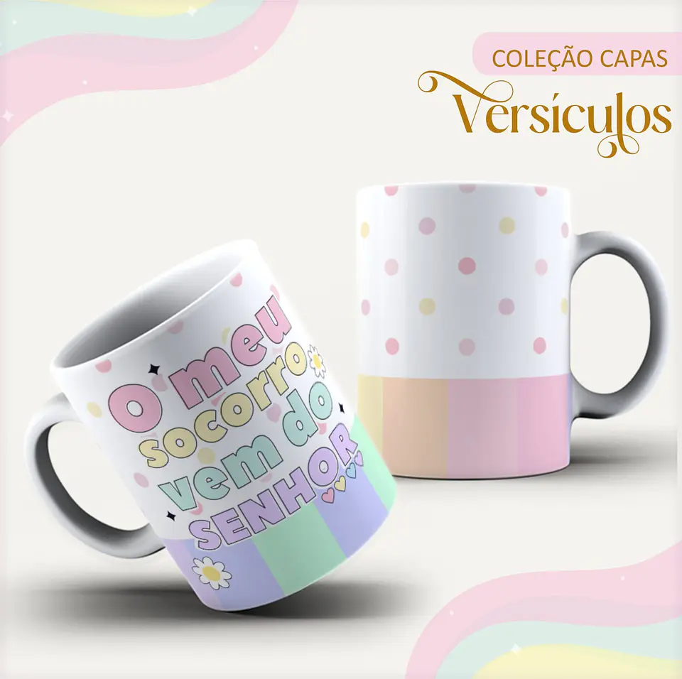Pack Capas Canecas Marca Paginas Cristã Arquivo Digital 13