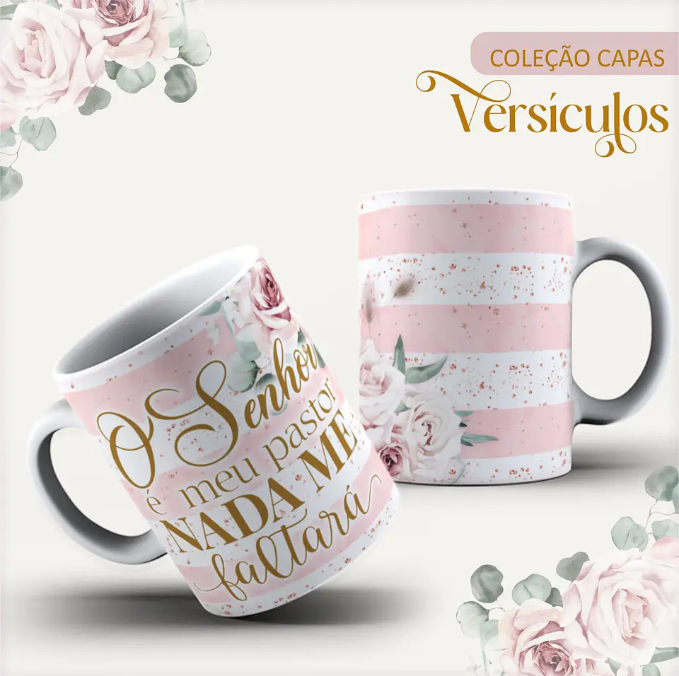 Pack Capas Canecas Marca Paginas Cristã Arquivo Digital 14