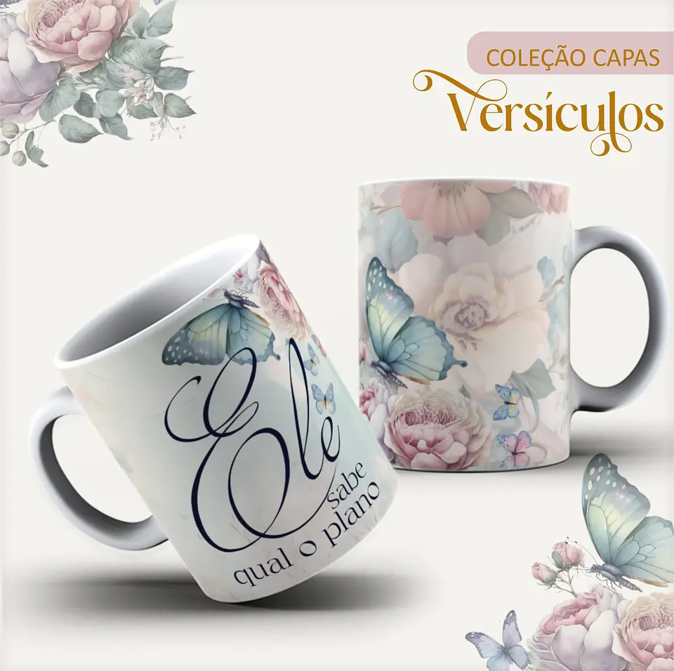 Pack Capas Canecas Marca Paginas Cristã Arquivo Digital 18