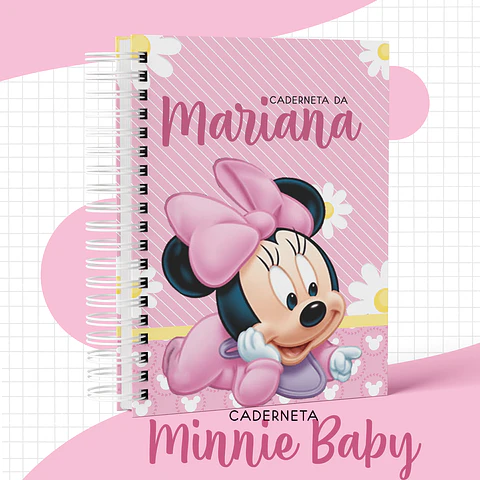Caderneta de Vacina e Livro do Bebe Minnie Baby Arquivo Digital