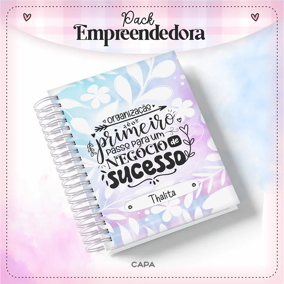 Pack Empreendedora Encadernação Arquivo Digital 1