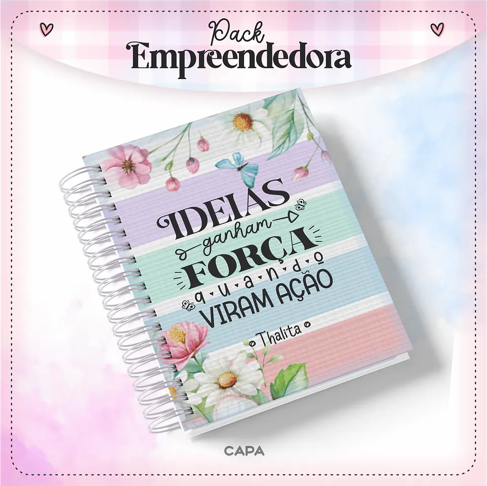 Pack Empreendedora Encadernação Arquivo Digital 2