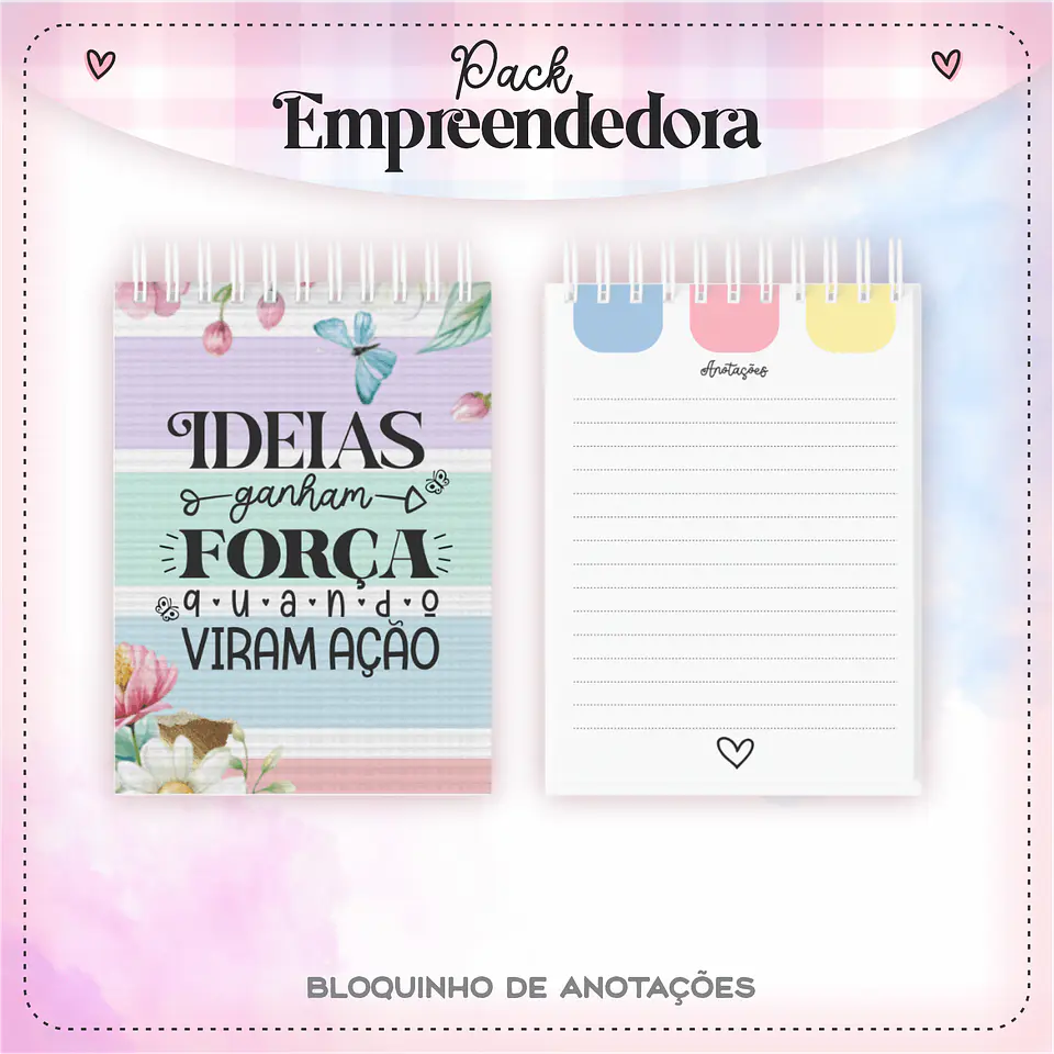 Pack Empreendedora Encadernação Arquivo Digital 6