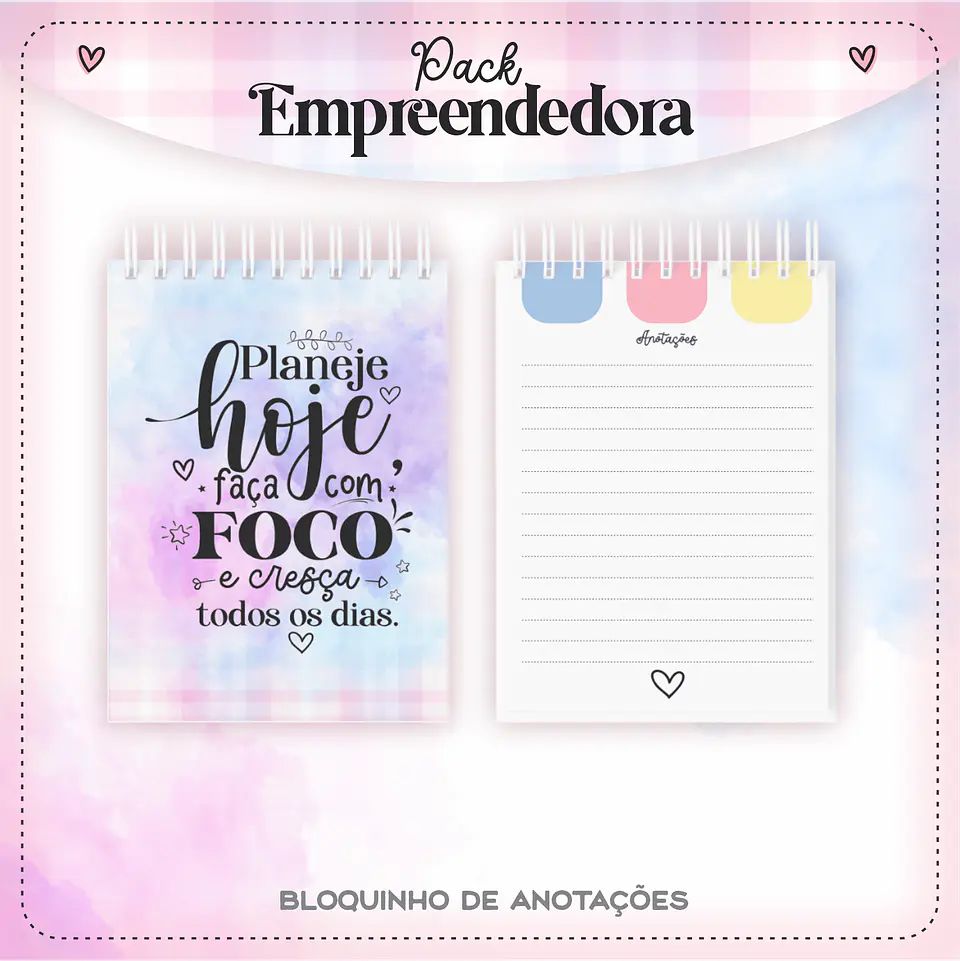 Pack Empreendedora Encadernação Arquivo Digital 7