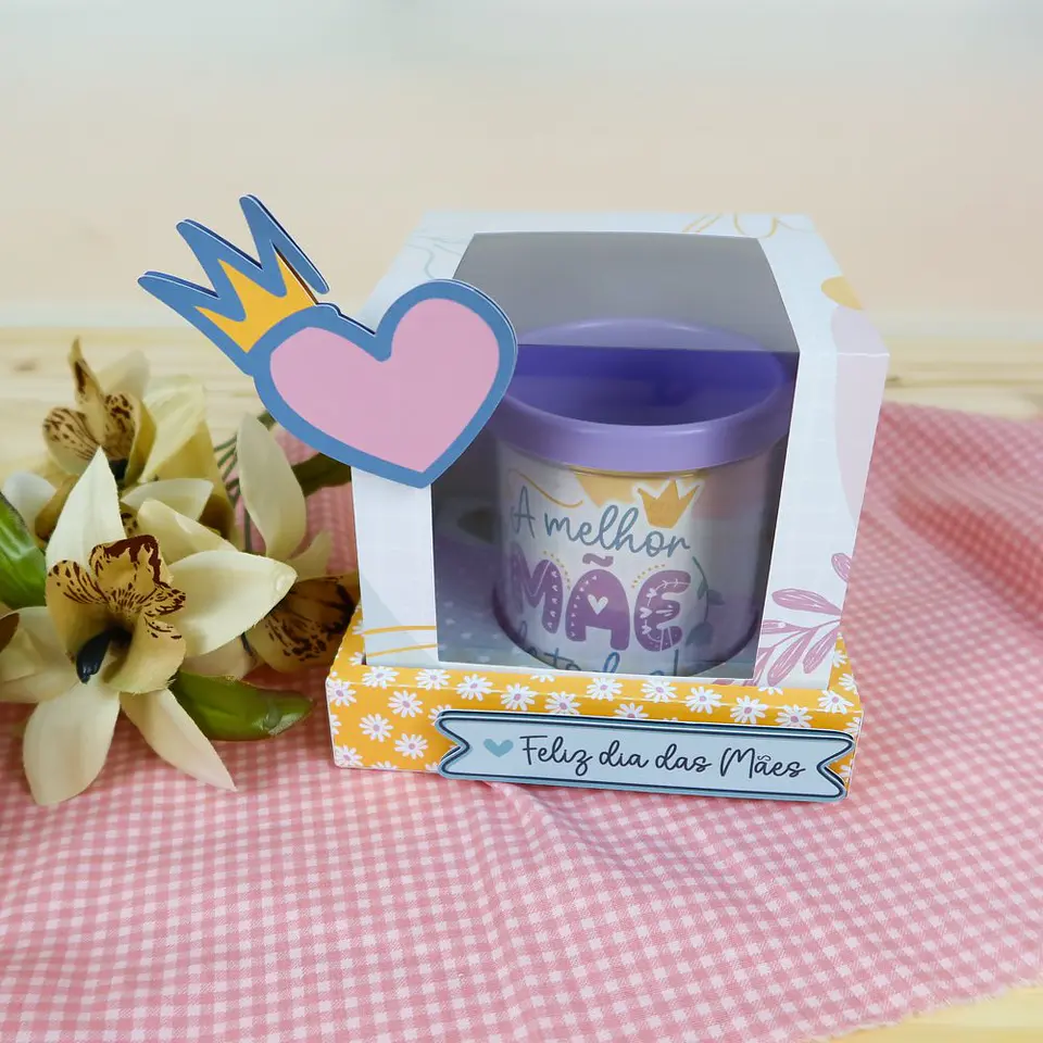 Caixa Caneca e Arte para Caneca Dia Das Mães Arquivo Digital 1