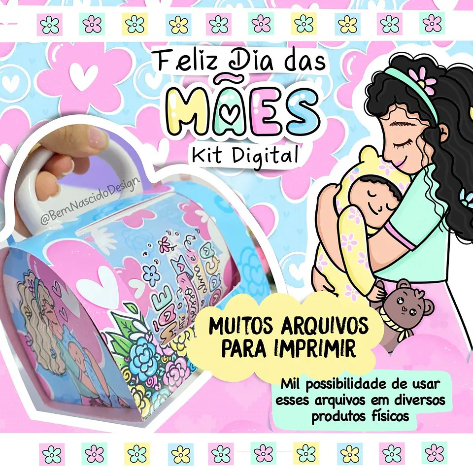 Arquivo de Corte Dia das Mães Mimos, Encadernação e Canecas 1
