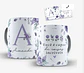 Arquivo Digital Arte Caneca Alfabeto Floral Lilás - Thumbnail 1