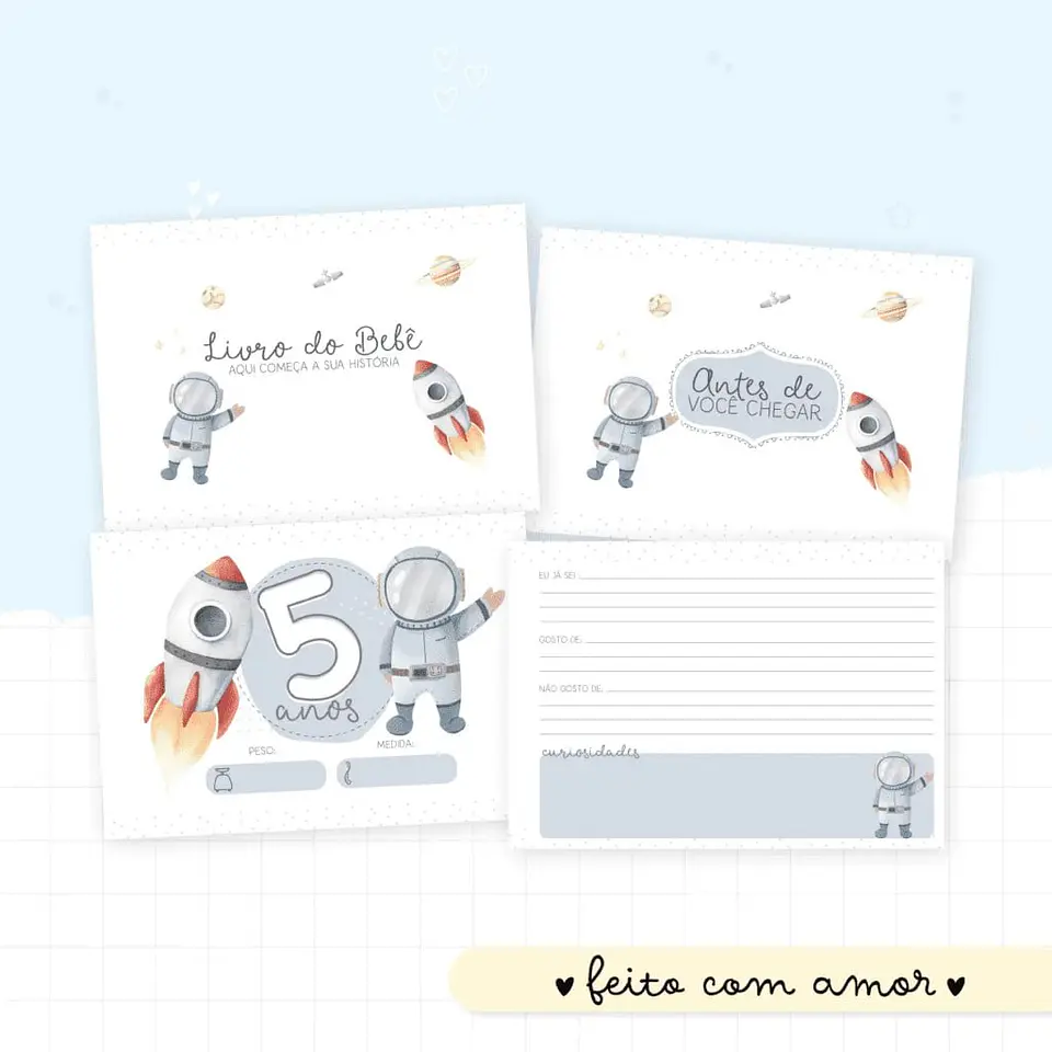Arquivo Digital Pack Maternidade Astronauta 6