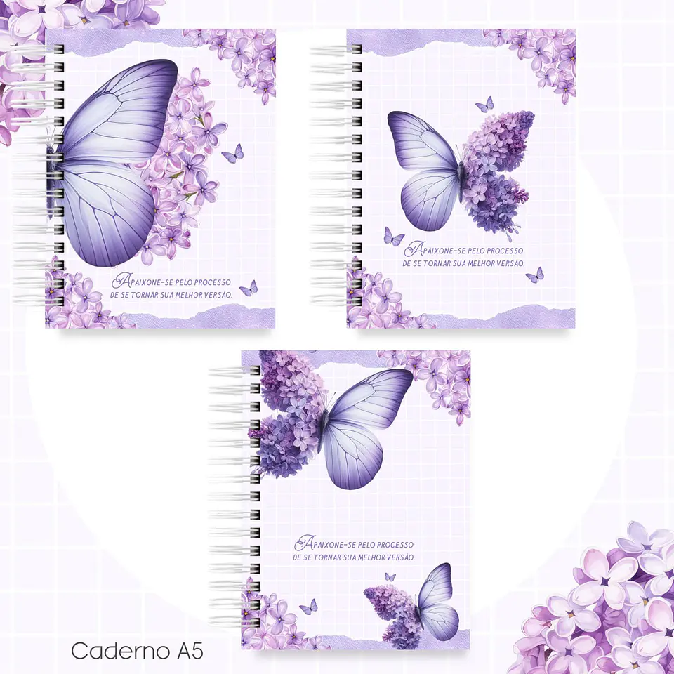 Arquivo Digital Caderno Borboleta Lilás 1
