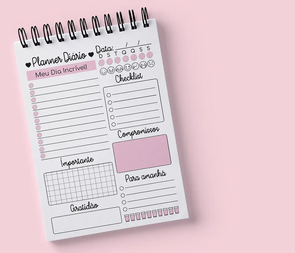Arquivo Digital Planner Diário Melhor Mãe 4
