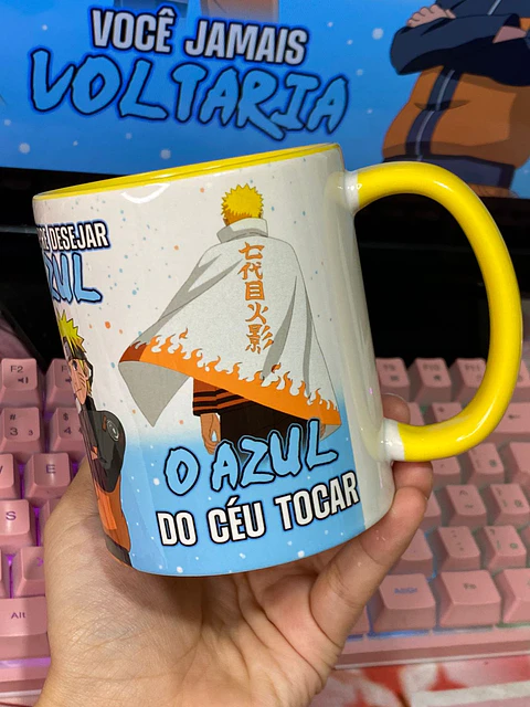 Arquivo Digital Arte Caneca Naruto Céu Azul
