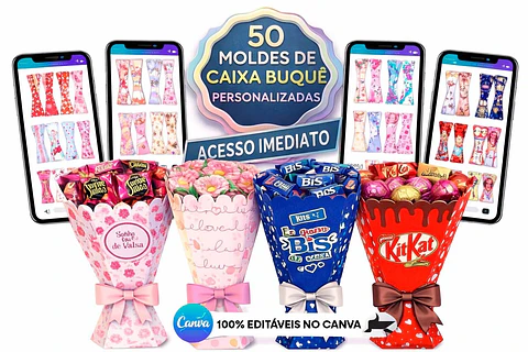 Kit Molde Caixa Buque Arquivo Digital