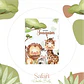 Safari Maternidade Caderneta Vacina/Livro Bebê - Thumbnail 7