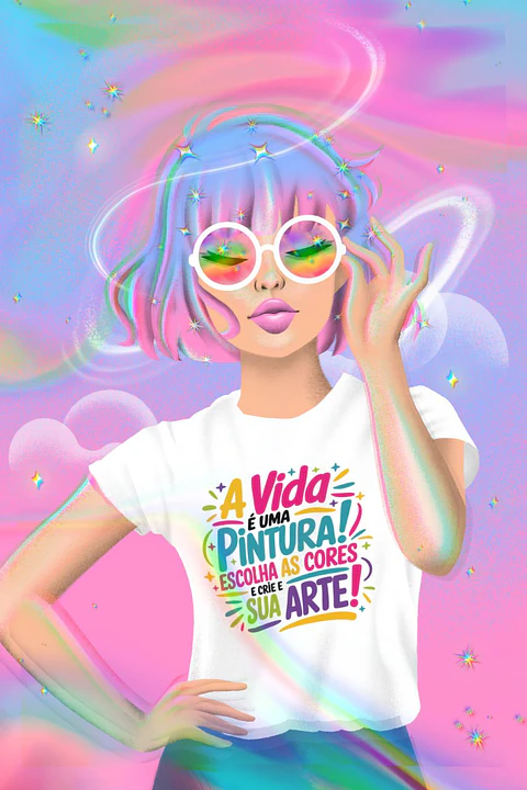 Good Vibes das Cores Sublimação Arquivo Digital