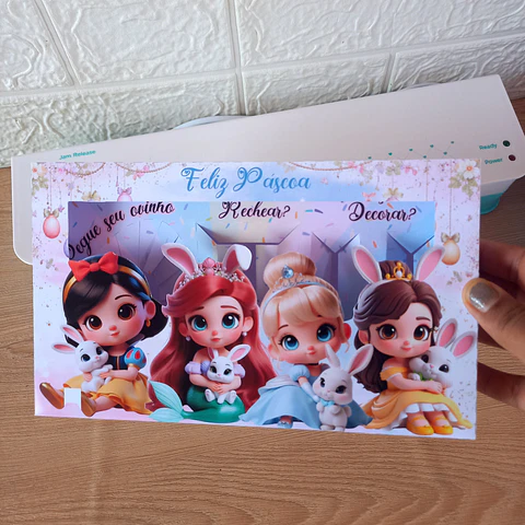 Caixa Mini Confeiteiro Princesas Arquivo Digital