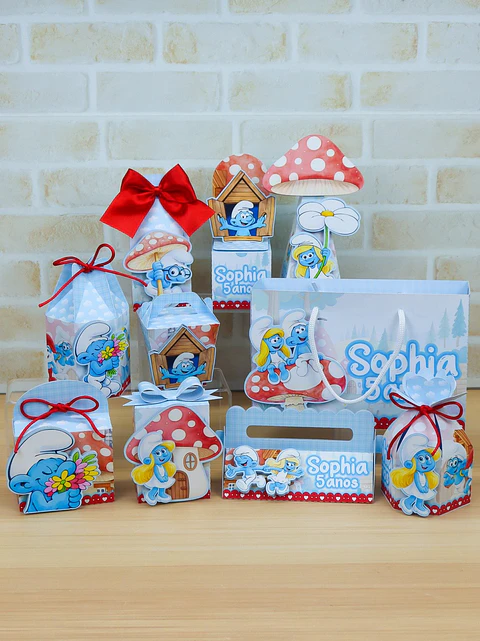 Arquivo de Corte Kit Festa Smurfs