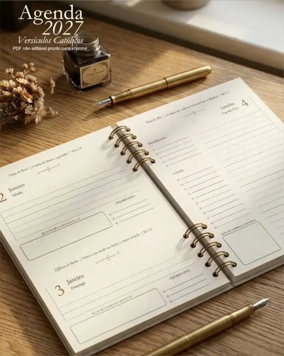 Arquivo Digital Agenda com Versículos Católicos 2027 2