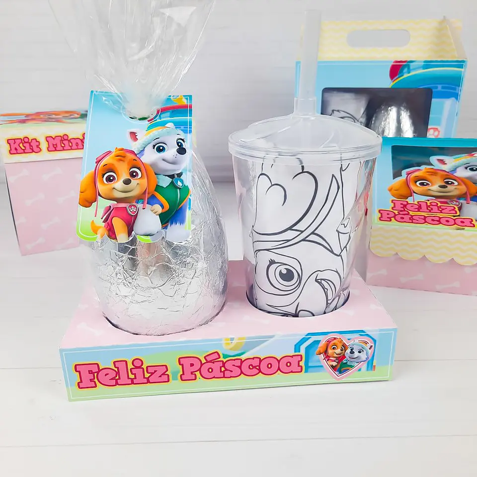 Mini Confeiteiro e Kit Completo Patrulha Canina Skye e Everest Pascoa Arquivo Digital 8