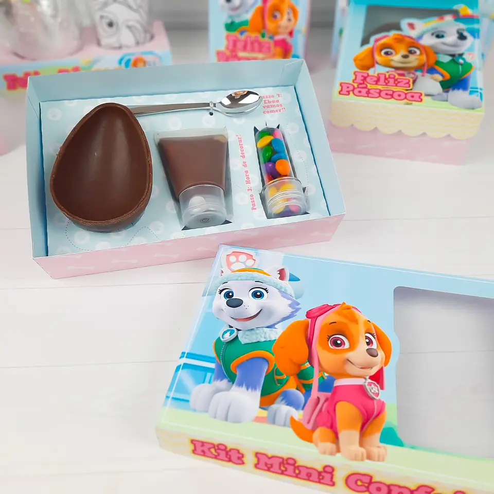 Mini Confeiteiro e Kit Completo Patrulha Canina Skye e Everest Pascoa Arquivo Digital 12