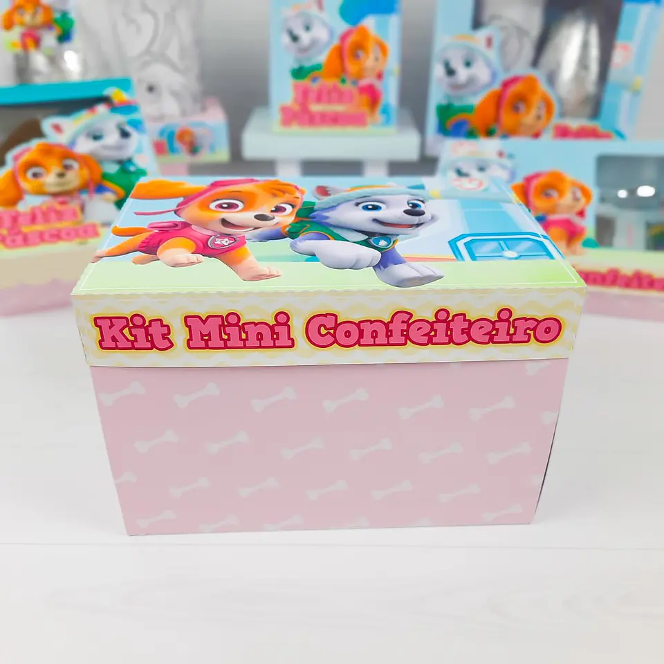 Mini Confeiteiro e Kit Completo Patrulha Canina Skye e Everest Pascoa Arquivo Digital 15