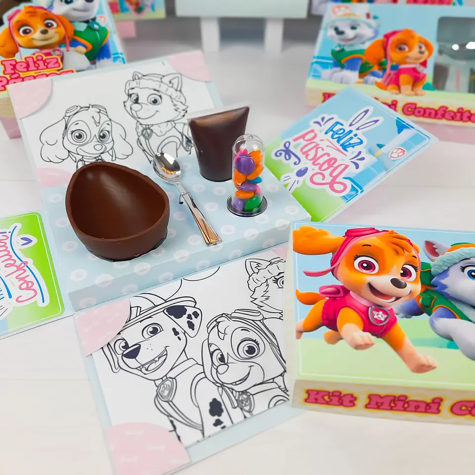 Mini Confeiteiro e Kit Completo Patrulha Canina Skye e Everest Pascoa Arquivo Digital 16
